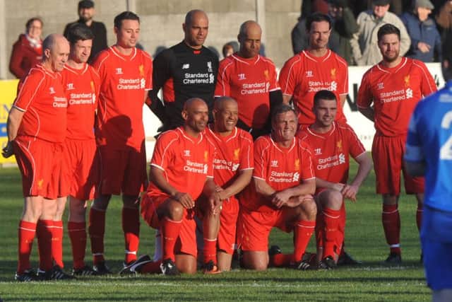 The Liverpool Legends and Guests side that took on a Neil Marshall Select XI.