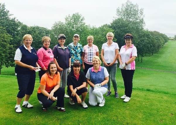 Women at Bentham Golf Club who have embraced a new initiative to help mothers to discover fresh air, fitness and friends on the fairway.