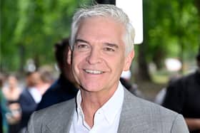 Phillip Schofield’s We Buy Any Car images are replaced online after allegation of jumping the queue, at Westminster Hall. (Photo by Gareth Cattermole/Getty Images)