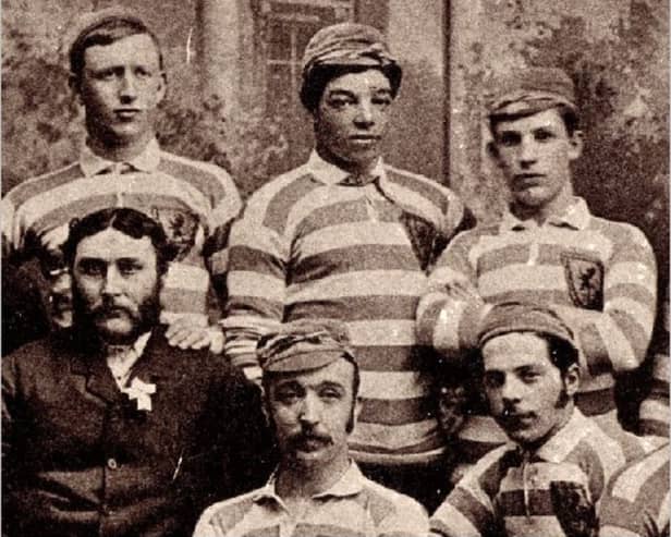 Andrew Watson, pictured top centre (Photo: Scottish Football Museum)