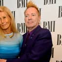 Nora Forster and John Lydon attend the BMI Awards at The Dorchester on October 15, 2013 in London, England.  (Photo by Ben A. Pruchnie/Getty Images)