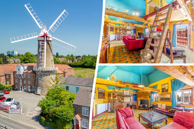 Standing at over 80ft (24m) tall, the seven-storey, five-sail windmill is one of the largest operational windmills in the country.