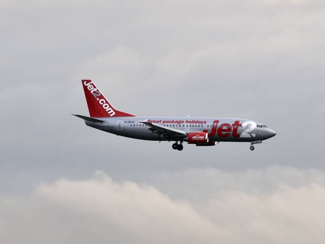 A woman onboard a Jet2 flight to Turkey allegedley ‘punched’ a crew member and assaulted two others. (Photo: AFP via Getty Images) 