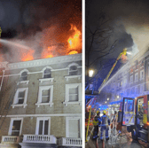 A fire broke out in Emperor's Gate, South Kensington. Picture: London Fire Brigade