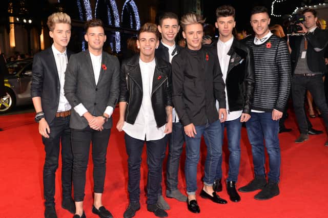 Lancashire born Reece is pictured on the far left alongside his former Stereo Kicks band members in 2014. Credit: Getty