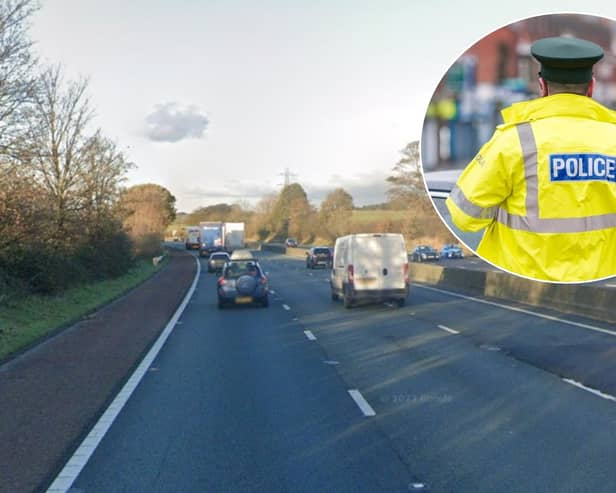 A pedestrian was struck by a van on the M6 southbound near Lancaster (Credit: Google)