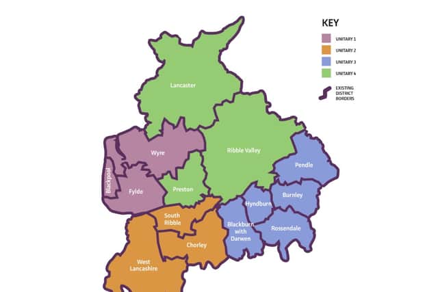 The government’s chosen option for a new-look Lancashire