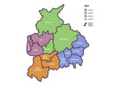The new-look Lancashire council map as it was expected to be from April 2028