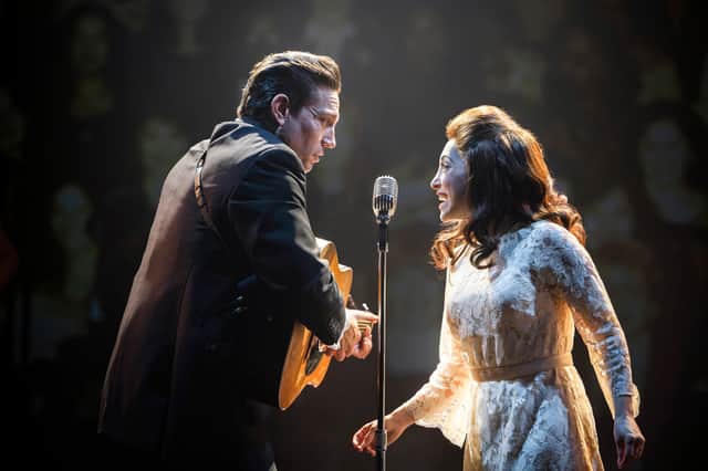 Christopher Ryan Grant (Johnny Cash) & Christina Bianco (June Carter Cash).