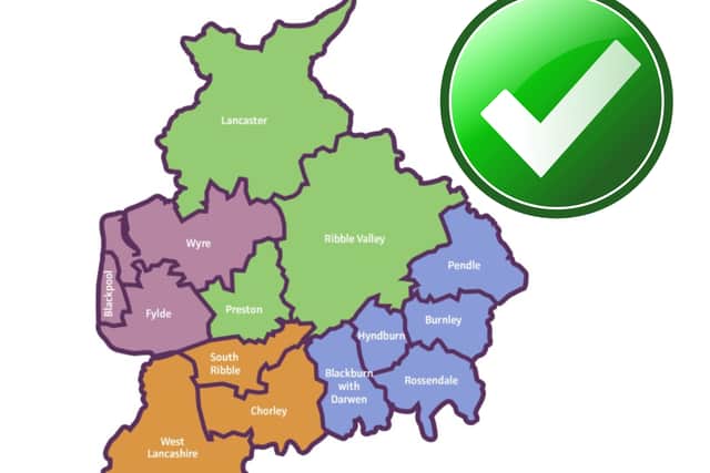 The new shape of local government in Lancashire is being unveiled today