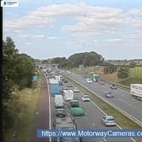 Crash on M6 brings traffic to a standstill as emergency services descend