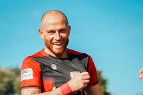 Joe Garner scored Morecambe's goal at Oxford City on Saturday