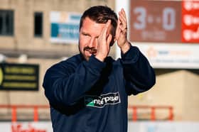 Morecambe manager Adam Lakeland