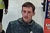 Morecambe police want to identify this man in relation to a burglary.