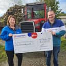 Michelle Davis, a Rosemere Cancer Foundation volunteer, who worked on the tombola stand at both the Lancashire Game & Country Festival and the UK Truck and Tractor Pull with the events’ organiser Craig Whittingham.