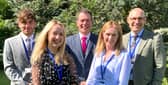 Pictured from left are deputy director (primary) Matt Armstrong, director of Ripley ITT Felicity Ackroyd, deputy director (secondary) Nick Walmsley, business manager at Ripley ITT Francesca Holmes, and assistant director Dave Chapman.