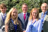 Pictured from left are deputy director (primary) Matt Armstrong, director of Ripley ITT Felicity Ackroyd, deputy director (secondary) Nick Walmsley, business manager at Ripley ITT Francesca Holmes, and assistant director Dave Chapman.