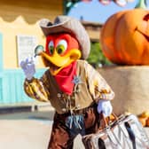 Woody Woodpecker, PortAventura World's mascot, appears during the Halloween season