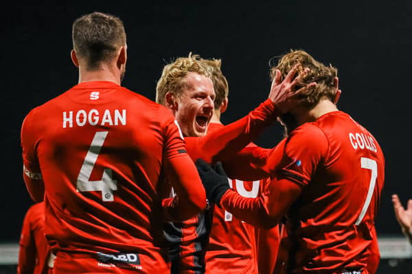 Morecambe aim to celebrate another three points on Saturday