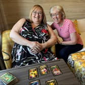 Medium Michelle Car and Delia Harper, resident at Care UK’s Meadow Croft care home.