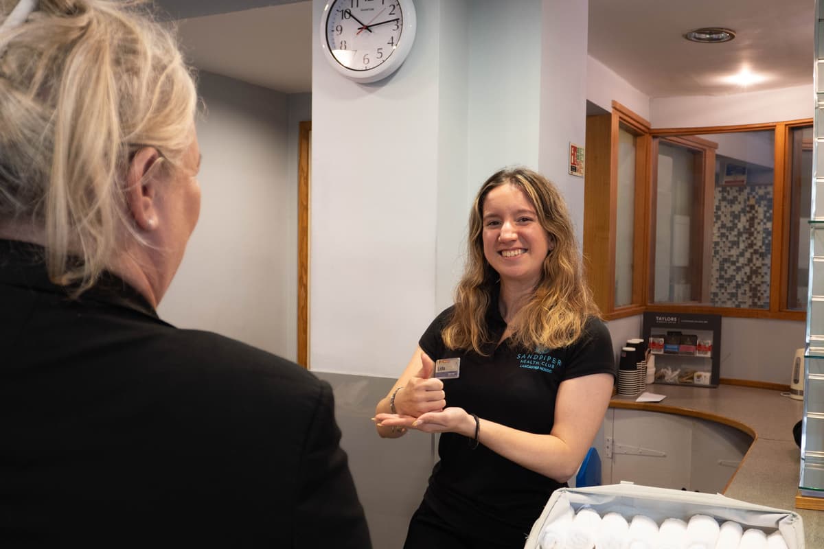 Gym goer inspires Lancaster health club manager to learn sign language