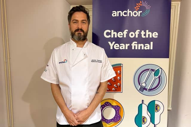 James Conroy, chef manager at Eric Morecambe House care home, has been crowned Anchor's Chef of the Year