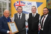 Mark & Sean receiving the Best British Beef Sausage award
