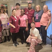 Lancaster care home turns pink for Breast Cancer Awareness Month