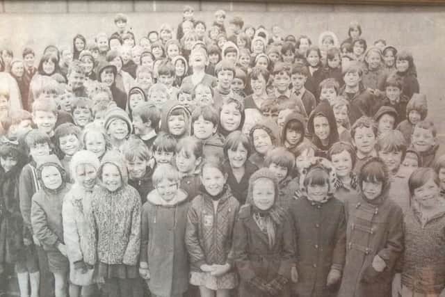 School pupils pictured in 1970.