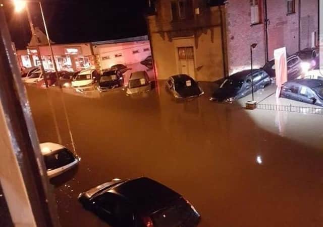 Flooding in Galgate in 2017