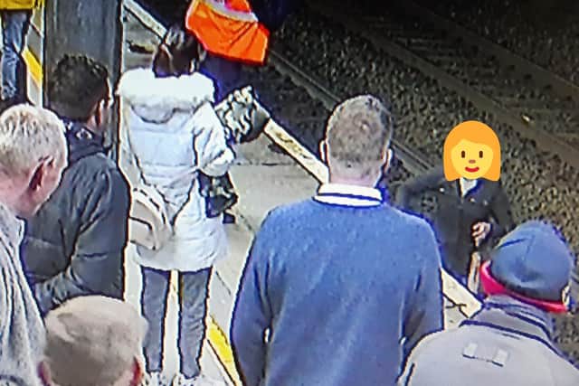The woman caught on CCTV at Lancaster station. Photo from British Transport Police Lancashire