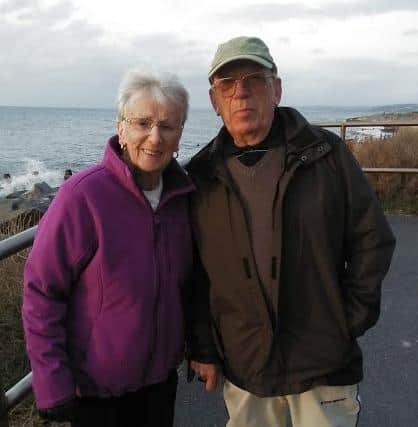 Maureen and Denis Thorpe on holiday recently.