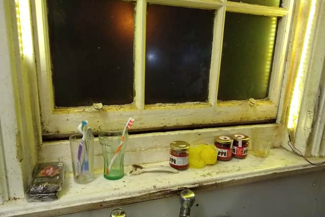 The poor hygiene standards found during the inspection of Spice Touch in Carnforth.