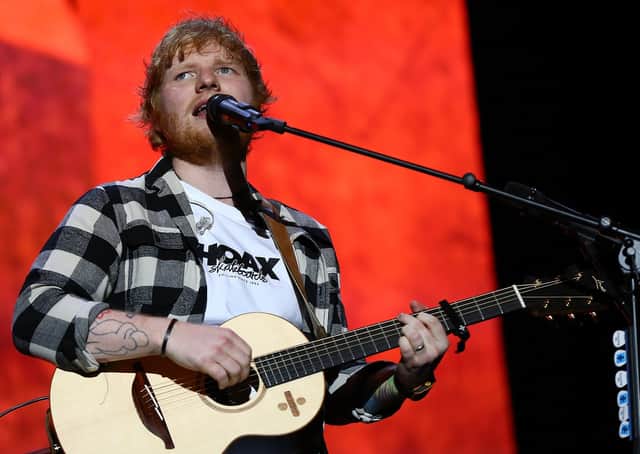 Ed Sheeran is top of the pops for funeral services at Lancaster & Morecambe Crematorium. (Photo by Paul Kane/Getty Images)