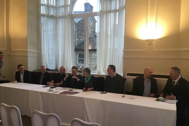 The BID breakfast panel at the Royal Kings Arms Hotel in Lancaster.