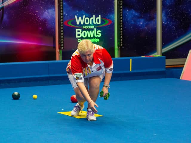 Janice Gower reached the final of the World Indoor Bowling Championships