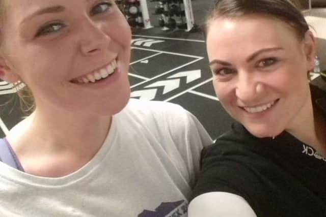 Lancaster fitness enthusiast Marianne Whiteway (right) with gym friend.