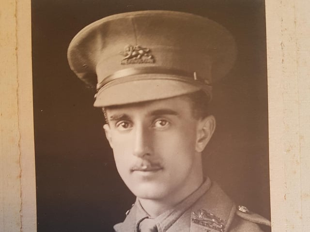 Lt Ronald Macdonald. After commissioning c1916.