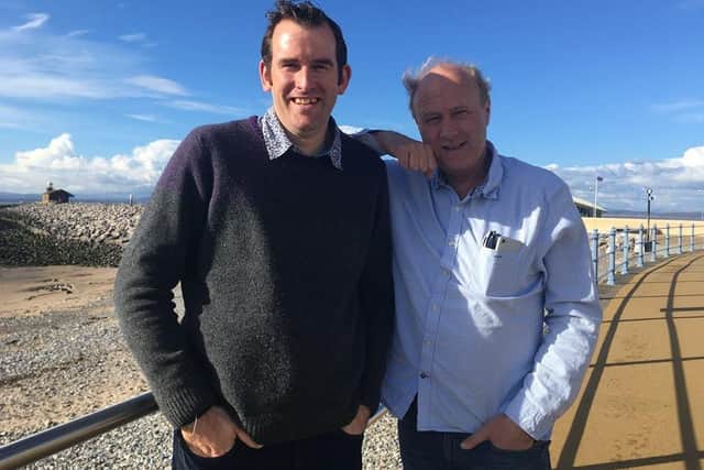 Eden Project bosses David Harland and Tim Smit in Morecambe.
