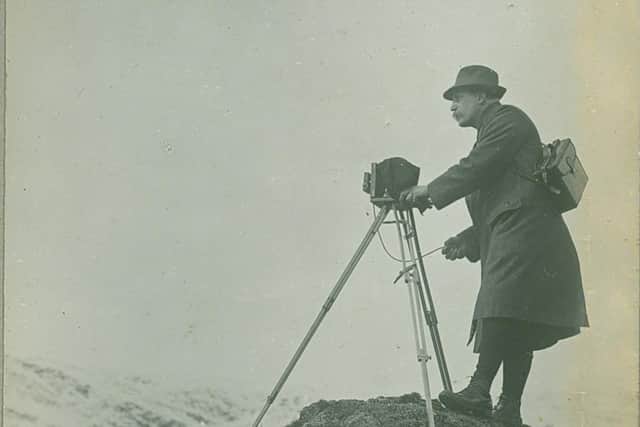 It's thought that this might be a photograph of the man himself, Sam Thompson, taken on Red Screes, Ambleside.