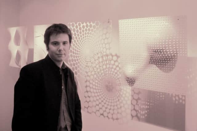 Matt at at a Folly exhibition, where he worked in Lancaster.