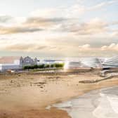 An artists impression of Eden Project North, a proposed new attraction for Morecambe . Credit: Grimshaw Architects