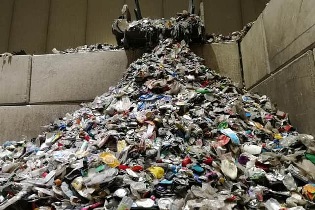 Lancashire County Council introduced extra sorting of waste at its Farington processing plant to extract more recyclable material