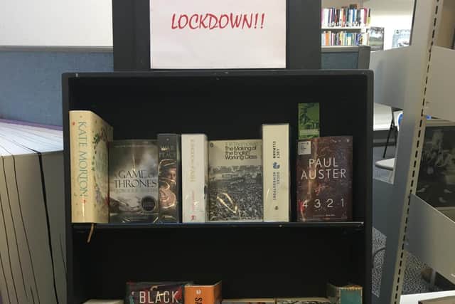 The "lockdown" section at Lancaster library