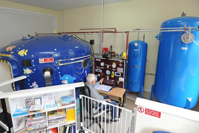 Inside the Breath for Life centre.