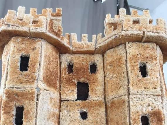 Lancaster Castle constructed from toast. Pic: Matt Close