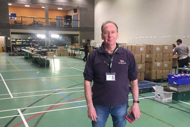 David Smith, Morecambe Bay Foodbank logistics manager at Salt Ayre Leisure Centre.