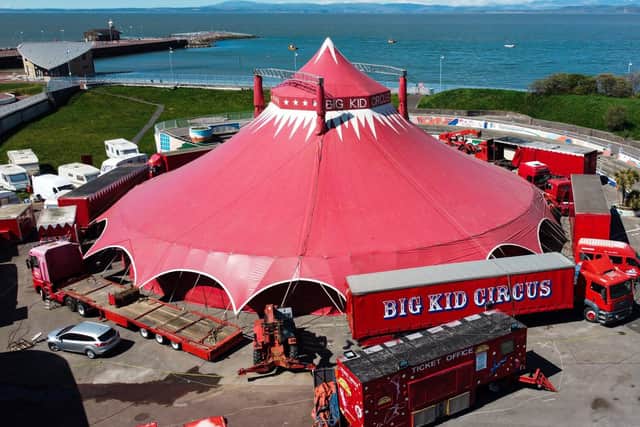 Big Kid Circus is stranded in Morecambe for the duration of the UK coronavirus lockdown.