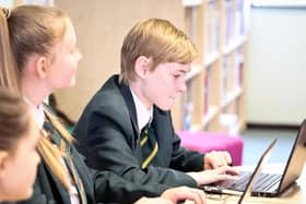 Ribblesdale High School pupils at work in the classroom