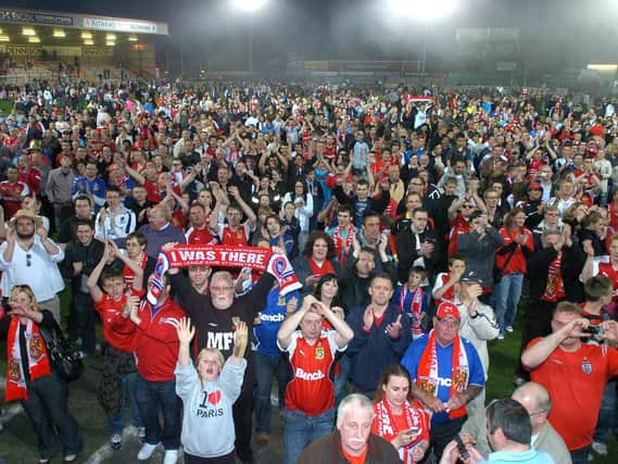 Morecambe supporters say goodbye to the club's former home